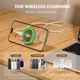 Магнитная Bluetooth-колонка 3-в-1 с беспроводной зарядкой 15W и держателем для телефона (Бежева) - изображение 4