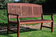 Лава 3-місна з підлокітниками та бeз підлокітників Garden bench 1500 мм, з червоного дерева Мербау - зображення 2