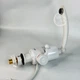 Кран водонагреватель электрический проточный 3000W для кухни и ванной комнаты с мгновенным нагревом воды и индикатором нагрева, нижним подключением и поворотным гусаком Белый, SX-305-N - изображение 6