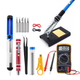 Набор для пайки 17 в 1 с мультиметром и регулируемым паяльником 60 Вт в кейсе - изображение 7