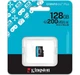 Карта пам'яті Kingston microSDXC 128GB UHS-I U3 A2 V30 Canvas Go Plus (SDCG4/128GBSP) - зображення 3