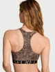 Жіночий бралет Victoria's Secret Cotton Exploded Logo Unlined High-Neck Bralette Leo Леопардовий S - зображення 3