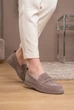 Лофери жіночі Where Uwear Натуральна замша сірі 351069_36 (23.5 см) - зображення 1