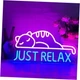 Неоновая вывеска Cat Led Neon Sign Just Relax Words - изображение 1