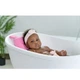 Набор для купания младенца Babu Bath Standard Bundle белый в комплекте ванночка подставка шланг лоток и подушка - изображение 4