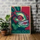 Интерьерная картина Варкрафт, Мурлок, Warcraft, Murlok, Tide Hunter, Mrglglglgl!, 42×30 см (id2232) - изображение 1