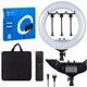 Лампа Кольцевая LED RL-21 Original 54 cm 65w 416 Lights | Remote I 3m cable with plug I 3 holder I handle bag - изображение 2