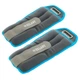 Утяжелители-манжеты для рук и ног Zelart FI-5733-2 (2 x 1кг) Серый-голубой - изображение 2