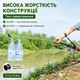 Підставка для вудилища телескопічна з роликом, посилена 18 мм, 7 секцій, чорна, 2.4 м (10908) - зображення 7