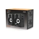 Портативна колонка Real-El S-217 Black, 2 x 6 Вт, МДФ, живлення від мережі 220V, керування зпереду - зображення 10