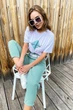 Жіноча футболка з віскози з принтом літня вільна Seventeen L-XL Різнокольоровий (мультиколор) (2000000168319) - зображення 1