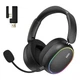 Навушники бездротові Hator Phoenix 2 Wireless Bluetooth 5.4 + USB-ресивер 45h Black (ESH40) - зображення 1