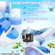 Маска для плаванья X/S VelaSport 7.0 Полнолицевая 5-13 лет панорамная Снорклинг Маска 5 клапанов Инновационная с креплением-штативом для камеры детские Синяя - изображение 8