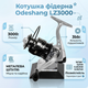 Котушка фідерна Odeshang LZ3000 3000 3BB металева шпуля Срібний з чорним (SF24351-3) - зображення 6