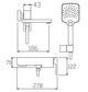 Смеситель для ванны с коротким изливом KOER KB-41039-01 (Цвет хром) (KR5996) - изображение 2