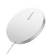 Бездротовий зарядний пристрій Baseus Simple Mini3 Magnetic Wireless Charger 15W Сріблястий - зображення 3