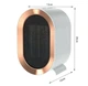 Керамический настольный обогреватель Air А906 1200W Белый Электрический портативный мини тепловентилятор на 2 режима - изображение 3