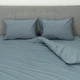 Постельное белье полуторное Viluta Сатин Wash-88-1-5 143х210 см сине-графитовое - изображение 2