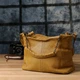 Практичная женская сумка из натуральной кожи Vintage 22991 Желтый - изображение 10
