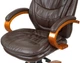 Кресло АКЛАС Валенсия Soft EX MB (Кожа LC-K Dark brown/PU Dark brown) - изображение 10