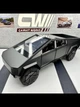 Колекційна металева лита модель автомобіля Tesla CyberTruck зі світлом, звуком чорна 1:24 - зображення 10