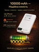 Магнитный павербанк Lexego 10000 mAh White PD 20W с беспроводной зарядкой MagSafe портативный внешний беспроводной аккумулятор, батарея магсейф для iPhone Android айфона MWPQ1-10-W - изображение 3