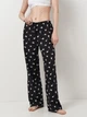 Пижамные штаны женские GAP 952308608 XL Черные (1159861193) - изображение 1