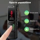 Диктофон на 64 ГБ ZOOAOXO Bluetooth - профессиональный портативный мини-цифровой диктофон с голосовой активацией, 3072 кбит/с, аудиозапись для звонков, встреч, уроков, собеседований (черный) - изображение 6