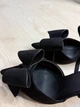 Туфли женские Meideli F566-53 slingback лодочки с бантом экозамша 36 черные - изображение 5