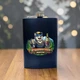 Стильная фляга сувенирная из нержавеющей стали 270 мл - Chaban_Souvenir - Металлическая, черная, для напитков. С изображением За здоровый образ жизни FLB022 - изображение 2