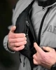 Бананка спортивная через плечо Adidas Oxford 600D черная компактная ТР6740 - изображение 5