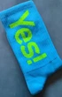 Високі спортивні шкарпетки "Yes!" унісекс блакитні 38-42 - зображення 5