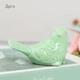 Фигурки керамические Птички (набор 2 шт) 8,2х5,5 см, зеленые (3006703) - изображение 2