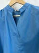Женская базовая рубашка на стойке с объемными рукавами ADRESS MKAD7479 - 50, Синій - изображение 4