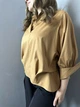 Женская базовая рубашка оверсайз Орегами с объемными рукавами ADRESS MKAD7467 - 42, Коричневий - изображение 5