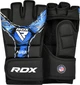 Перчатки тренировочные RDX Grappling Gloves New Aura F17 GGR-F17BU M Черные с синим (5054421842683) - изображение 1