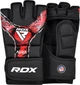 Перчатки тренировочные RDX Grappling Gloves New Aura F17 GGR-F17BR M Черные с красным (5054421845677) - изображение 1