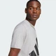 Мужская футболка Essentials Big Logo adidas JE8948 (XL) серый (4067902780115) - изображение 4