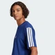 Мужская футболка Essentials 3-Stripes Single Jersey adidas JW1950 (M) синий (4067906014100) - изображение 4