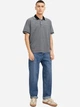 Поло длинное мужское Jack & Jones 12274681-Maritime Blue L Серое (5715673532165) - изображение 2