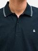 Поло длинное мужское Jack & Jones 12268130-Sky Captain L Темно-синее (5715612920503) - изображение 5