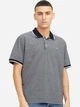 Поло длинное мужское Jack & Jones 12274681-Maritime Blue L Серое (5715673532165) - изображение 1