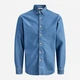 Рубашка хлопковая мужская Jack & Jones 12289227-Blue Denim S Голубая (5715829867004) - изображение 7