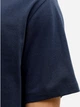 Футболка хлопковая длинная мужская Jack & Jones 12268415-Navy Blazer 2XL Темно-синяя (5715831443722) - изображение 5