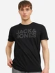 Футболка хлопковая длинная мужская Jack & Jones 12151955-Black 2XL Черная (5715424111908) - изображение 1