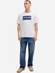 Футболка хлопковая длинная мужская Jack & Jones 12288492-Bright White XL Белая (5715833298801) - изображение 2