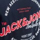 Футболка хлопковая длинная мужская Jack & Jones 12288016-Sky Captain L Темно-синяя (5715826410982) - изображение 8