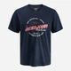 Футболка хлопковая длинная мужская Jack & Jones 12288016-Sky Captain XL Темно-синяя (5715830432741) - изображение 6