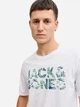 Футболка хлопковая длинная мужская Jack & Jones 12288536-White S Белая (5715830432031) - изображение 4