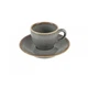 Чашка для еспресо Porland Seasons Dark Gray 80 мл порцелянова кавова чашка для espresso та міцної кави 312109/DG-6 - зображення 3